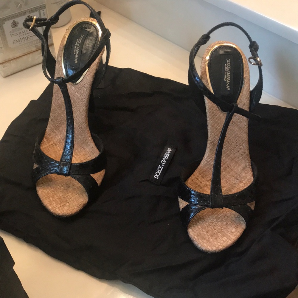 Dolce & Gabbana snakeskin heels - Picture 3 of 4